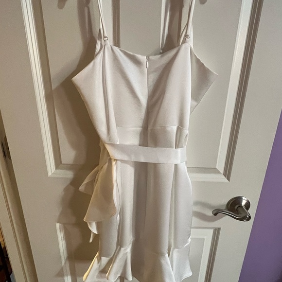 lulus white side tie dress size L - Picture 2 of 2